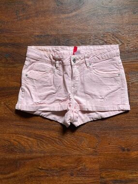 Women's Light Pink Denim Shorts